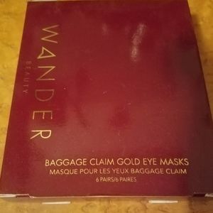 Wander Beauty Baggage Claim Gold Eye Mask